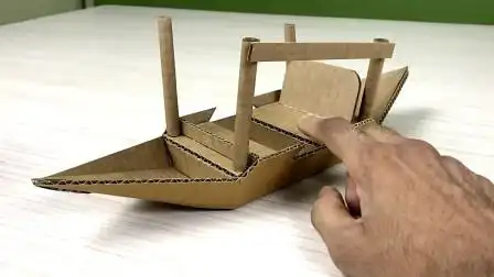 纸箱废品利用,手工达人教你如何diy制作漂亮的船只