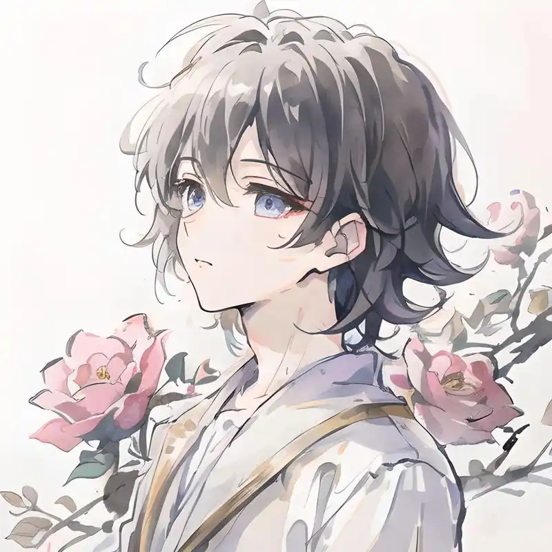 情头  | 白色绽放的爱情,与你对视的幸福 这组白色情侣头像,蕴含着对