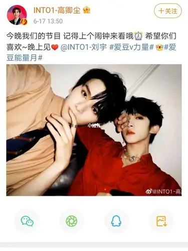 into1刘宇队友wb里的宇崽