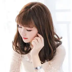 假发女短发短卷发梨花头中长卷发大波浪甜美可爱锁骨发头套