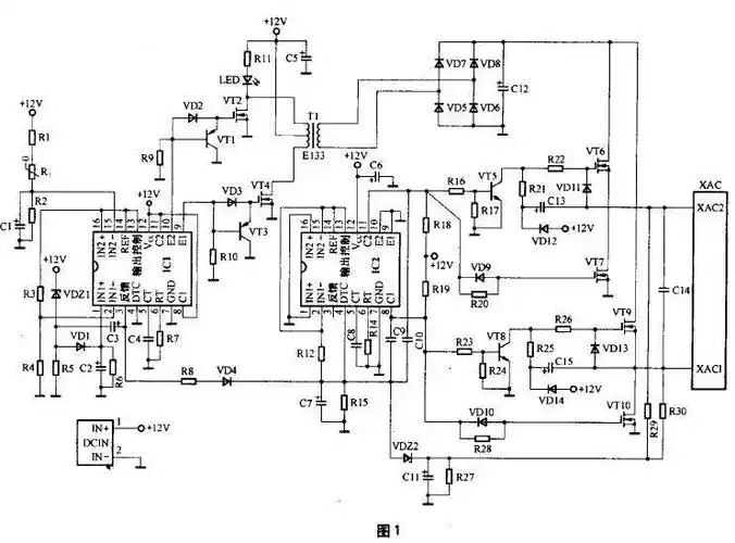车载电源逆变器电路原理图