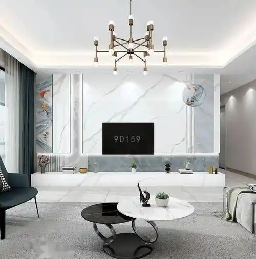 60款石材/岩板悬空背景墙设计参考