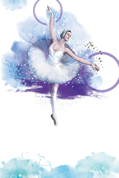 芭蕾舞培训班招生海报背景素材