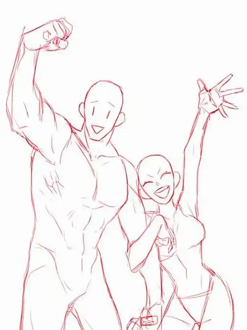 情侣互动亲密动作