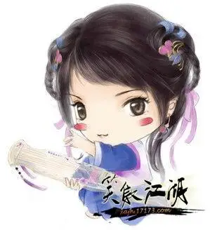 玩家手绘笑傲江湖任盈盈q版漫画