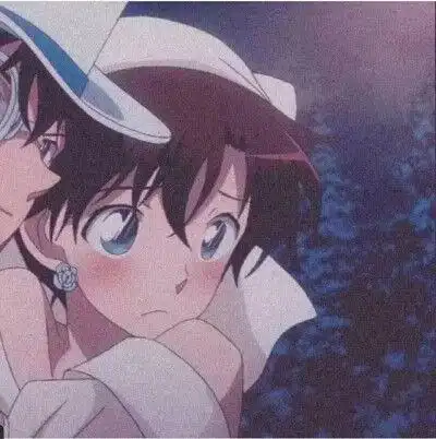 新一 工藤新一头像 柯南 毛利兰头像 毛利兰 小兰 情侣微信搜索关注