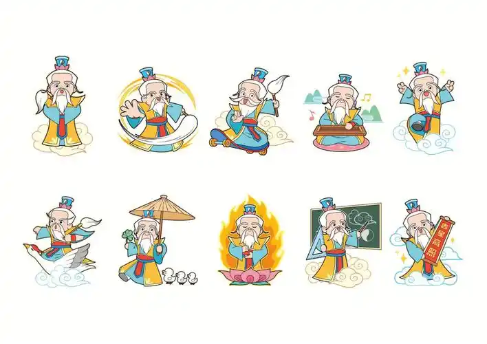 哪吒童话之角色太乙真人基本动作表情发布了