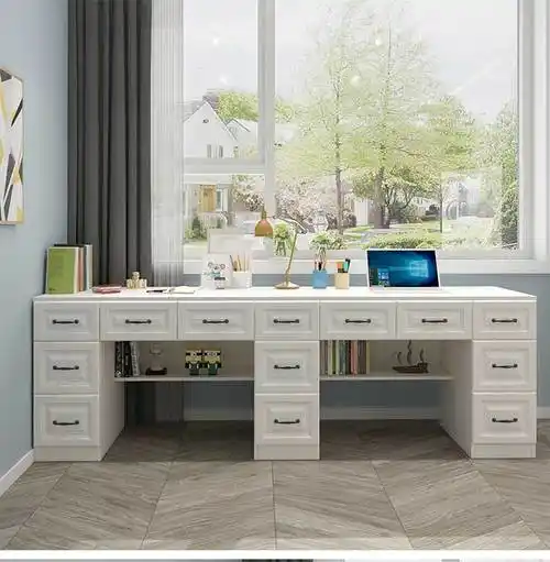 窗边柜飘窗柜小柜子客厅窗边书柜书桌一体现代家用双人飘窗柜写字台