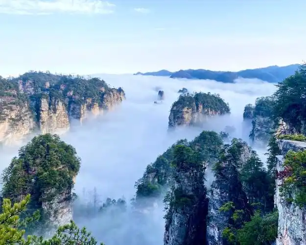 仙境张家界胜地武陵源#张家界国家森林公园,国家重点风景名胜区;1992