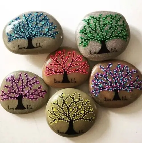 60款美轮美奂的石头手工,get幼儿园手工作业满分技巧