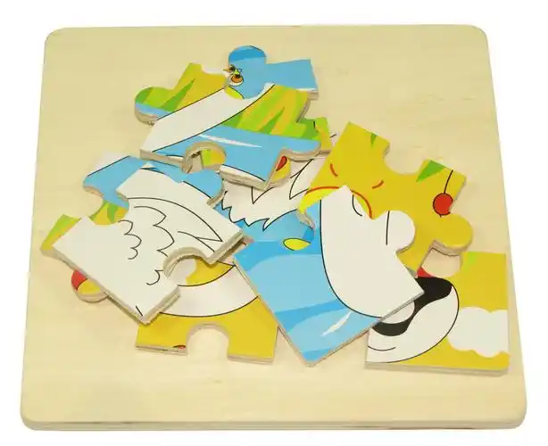 厂家供应木制儿童玩具 20款动物小拼图