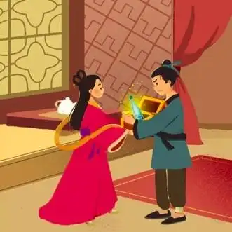 后羿见状一下子推开嫦娥