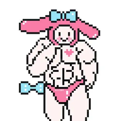 三丽鸥手绘像素画