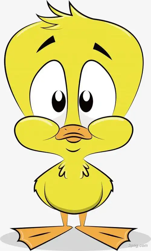 卡通黄色小鸭png素材透明免抠图片-卡通手绘