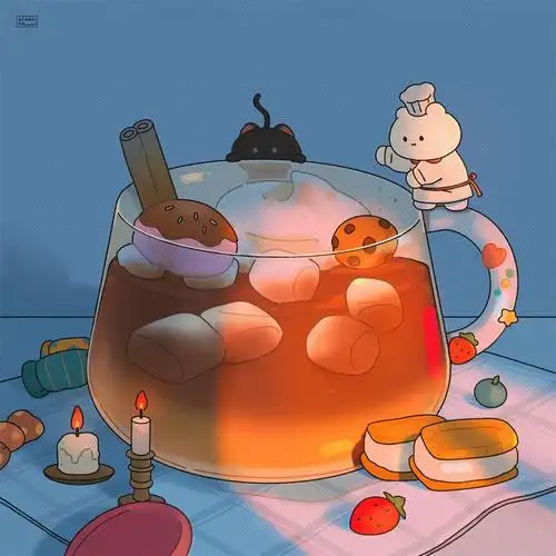 10张超治愈的卡通日常生活插图