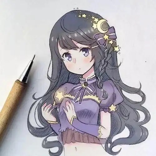 这些人物线条简单不复杂,分享一组超级可爱清新的动漫少女,小编今天就