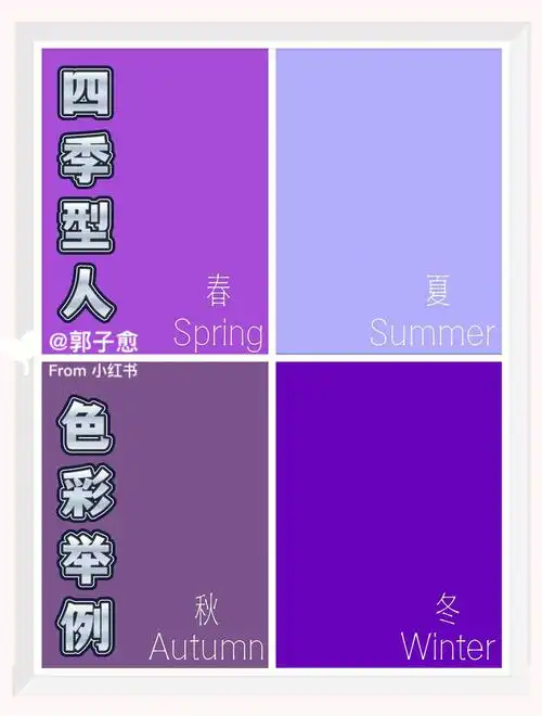 私藏75四季色彩知识紫色超详细的单品实例