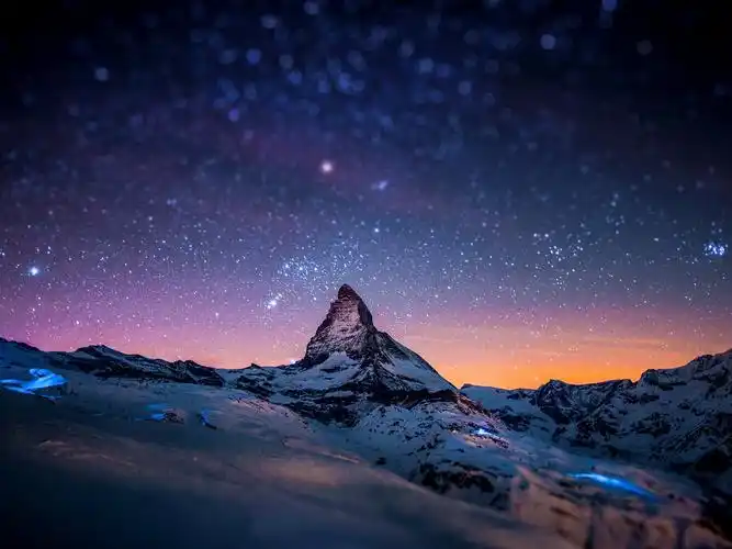 动态,携程网,瑞士,阿尔卑斯山,马特宏峰,唯美,壮丽,星空,梦幻,雪山