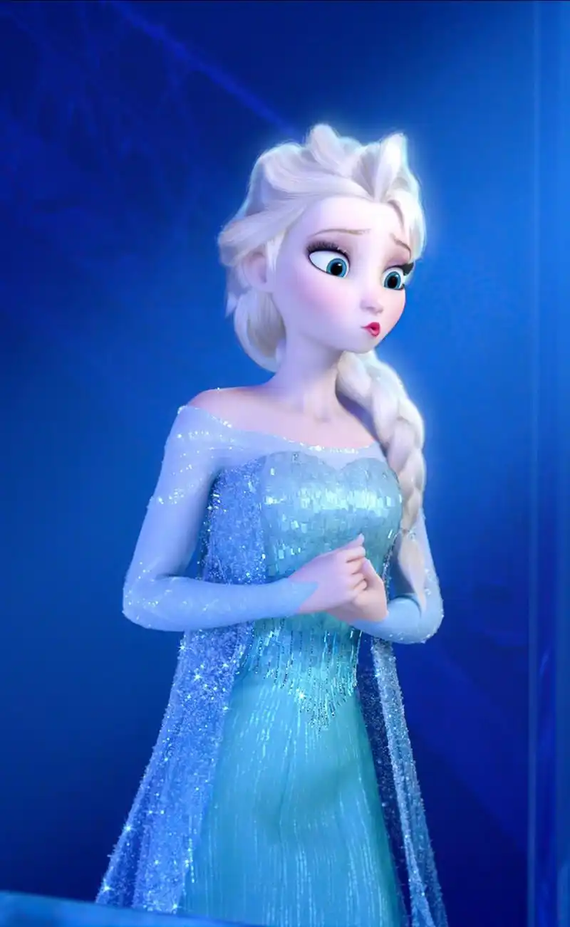 古灵精怪!冰雪奇缘2 艾莎女王高清特写壁纸!