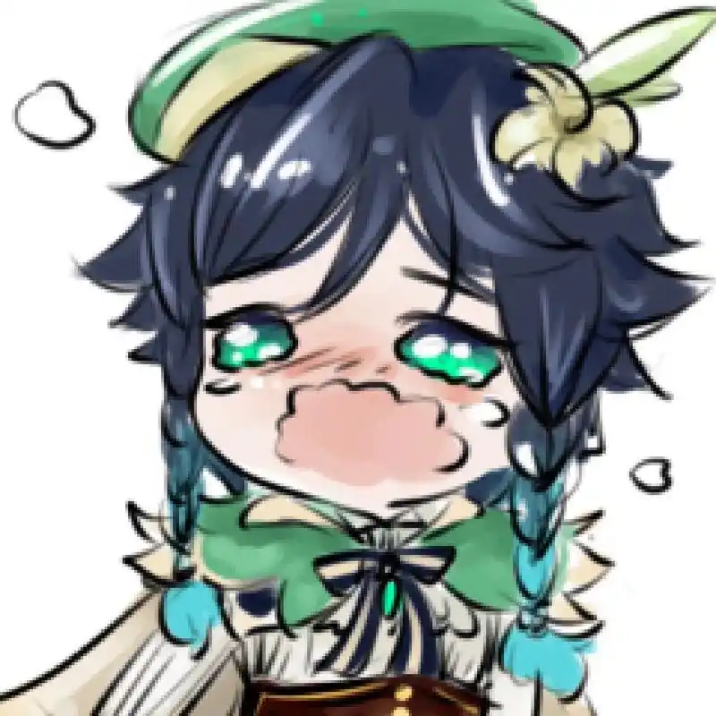 [原神] 温迪哭哭表情包 没找到温迪哭哭表情包干脆自己画个用吧 各位