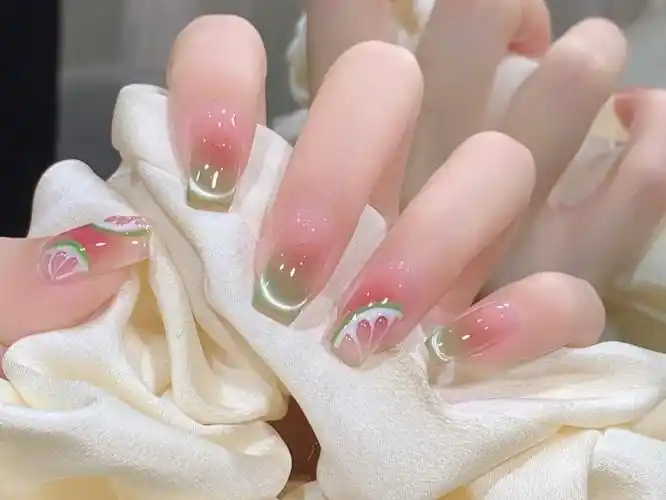 柠檬美甲 #超好看的美甲 #让我看看谁还不会秀美甲 #刚做的指甲盖子