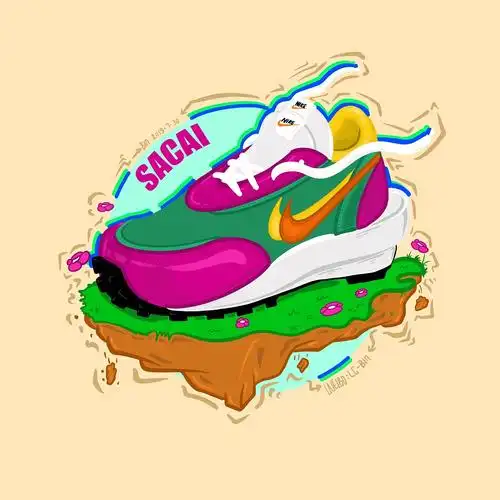 nike球鞋插画