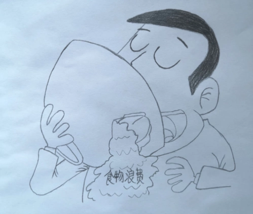 珍惜粮食 拒绝浪费(漫评)