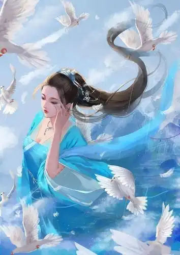 古风蓝衣头像丨壁纸