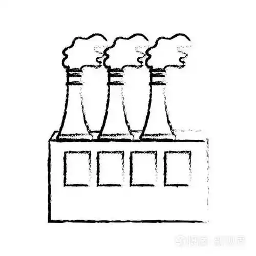 线污染工厂污染行星矢量插图环境