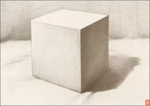 静物正方体素描教程素描简单几何体图片临摹