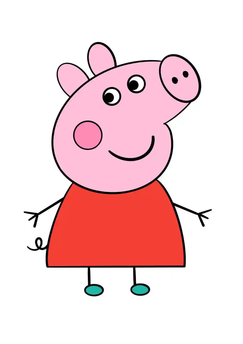 简笔画教程分享 小猪佩奇