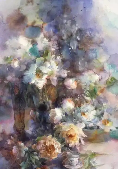 永山裕子水彩画欣赏花卉系列