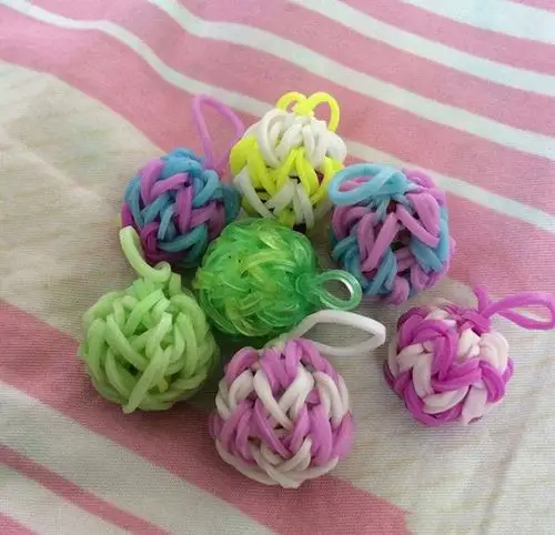 创意手工皮筋diy制作小皮球