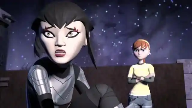 忍者神龟心对要背叛斯瑞得的事心里有结和艾波在天台来了场友好聊天