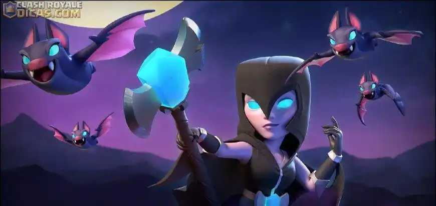 如此美艳的暗夜女巫皇室战争超清人物桌面壁纸