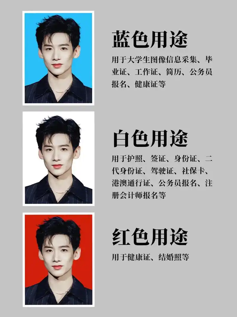 证件照用途科普 快速更改照片底色和尺寸.