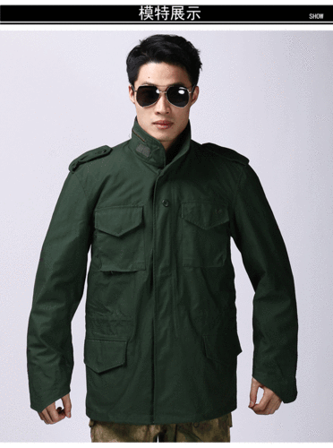 工作制服秋冬户外作训服 加厚防寒风衣外套男士军迷服 保暖户外军迷