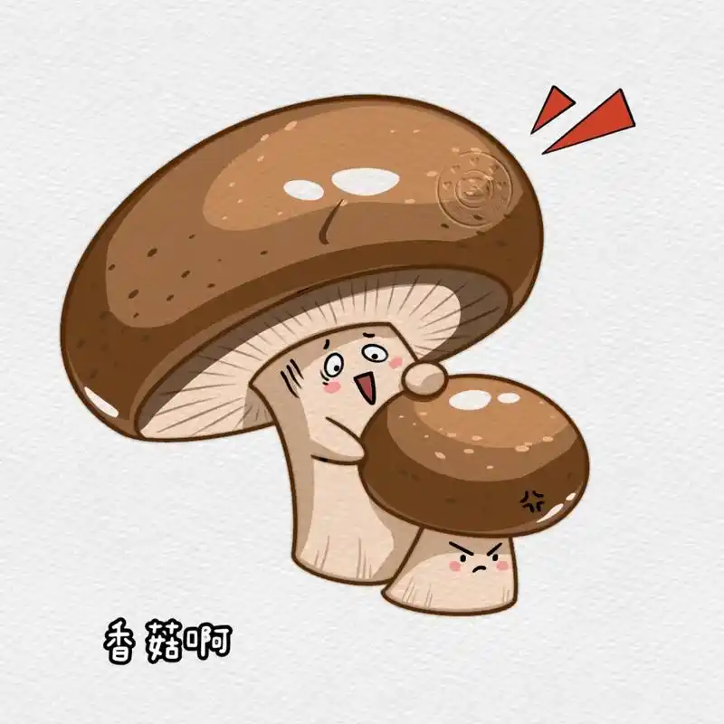 崽崽有点凶啊～#创作灵感 #一起学画画 #香菇 #简笔画 # - 抖音