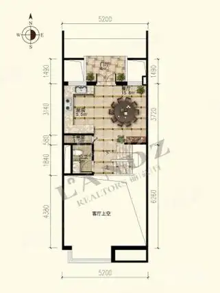 紫玉山庄三期新出联排别墅,4.8米挑空客厅,价格好