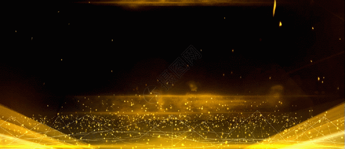 金黄粒子光晕颁奖典礼gif图片