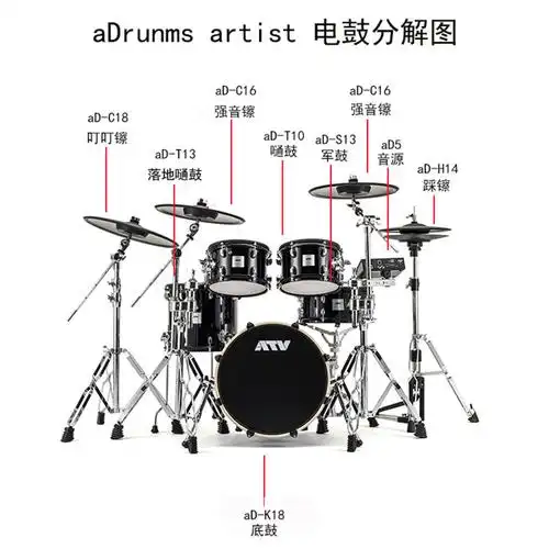 罗兰盛世rdecatv罗兰电子鼓网面电鼓儿童成人考级专业电架子鼓exs3大