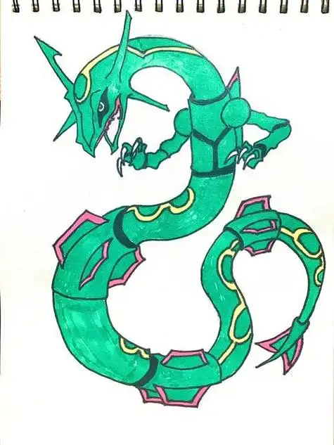 画简单卡通简笔画精灵宝可梦烈空坐分步教你画简笔画画幼儿版宝可梦裂