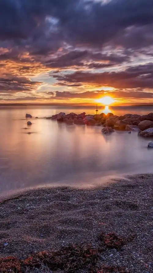 落日余晖唯美夕阳