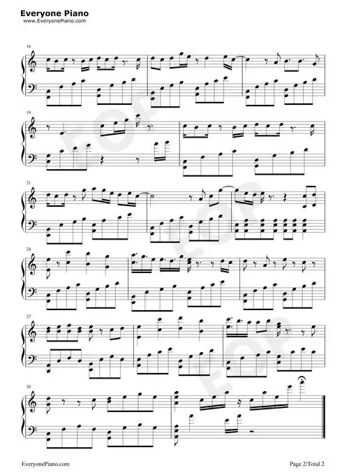 醉梦前尘-魔道祖师主题曲五线谱预览2-钢琴谱文件(五线谱,双手简谱