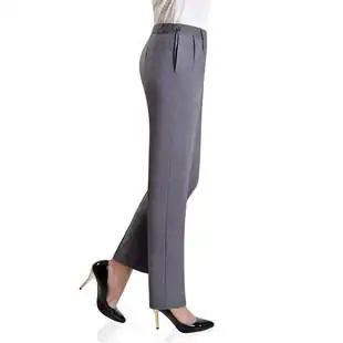 老式 旁开边开口侧边开扣女裤 妈妈奶奶宽松长裤 中老年女装 新品