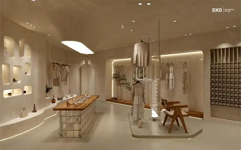 韩式服装店设计|配色高级感爆棚