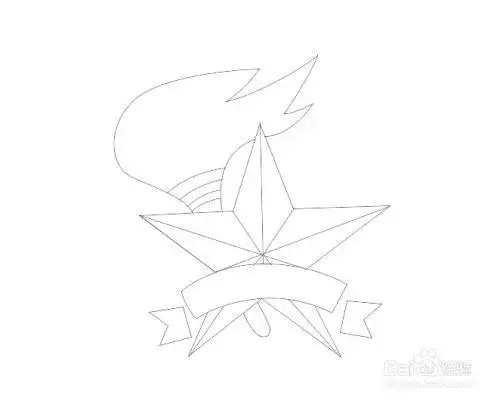 少先队员队徽怎么画简笔