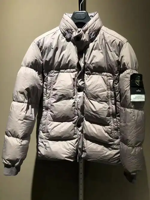 stone island 羽绒服 石头岛羽绒服 隐藏帽立领 双拉链头 直充羽绒