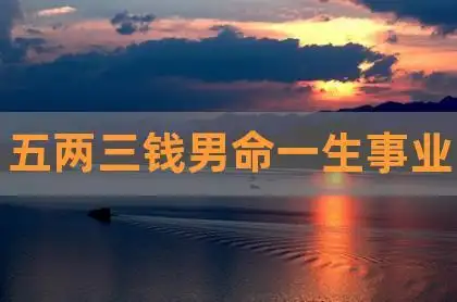 五两三钱男命一生事业,五两五钱男命一生事业