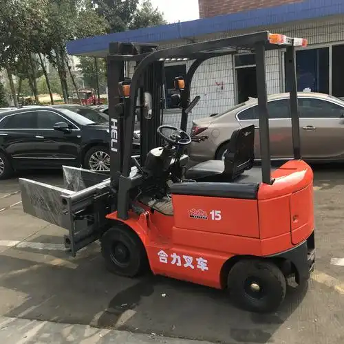 供应2018款合力1.5吨电瓶叉车2手平衡重交流电动叉车质保一年